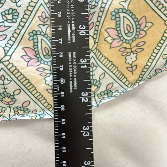 Soft Surroundings Tabitha Pintuck Floral Paisley Tunic Top Prairie Size Medium - Picture 7 of 7